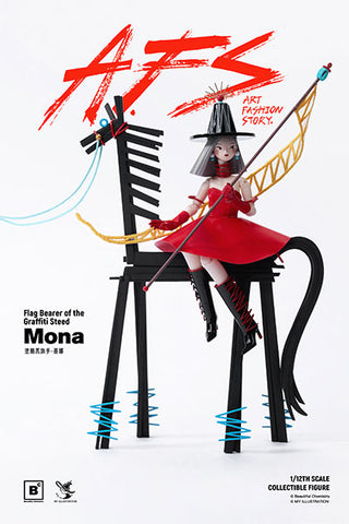 Beautiful Chemistry × MY AFS 塗鴉戰馬旗手 Mona 1/12 可動模型