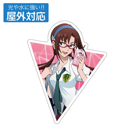 全新繪製 真希波・真理・伊拉絲多利亞斯 戶外用貼紙 制服Ver.