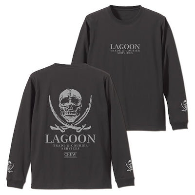 Lagoon 商會 羅紋袖長袖 T恤/墨黑