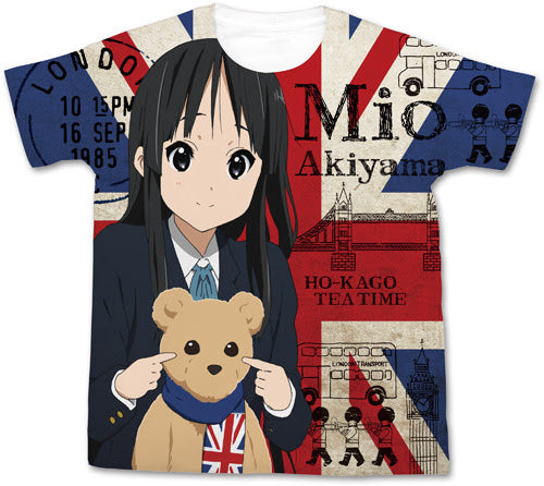 映畫「K-ON!」秋山澪全圖 T恤/白