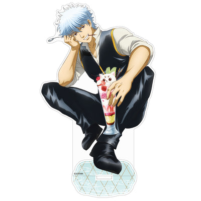 銀桑 亞克力立牌（大）~サボって食う糖分格別~真選組隊服Ver.