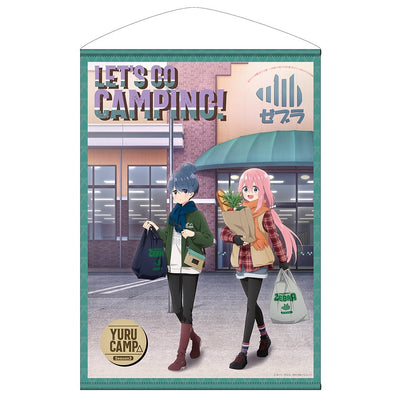 全新繪製 リン&なしこ B2 掛布 ゼブラお買い物Ver.