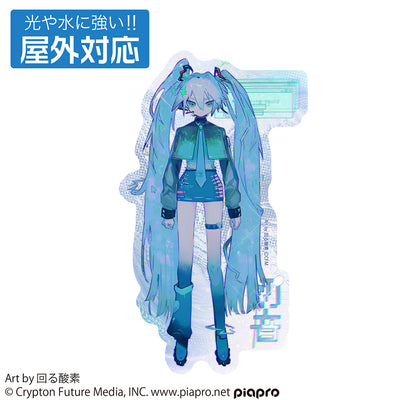 初音ミク 戶外用貼紙 回る酸素 Ver.
