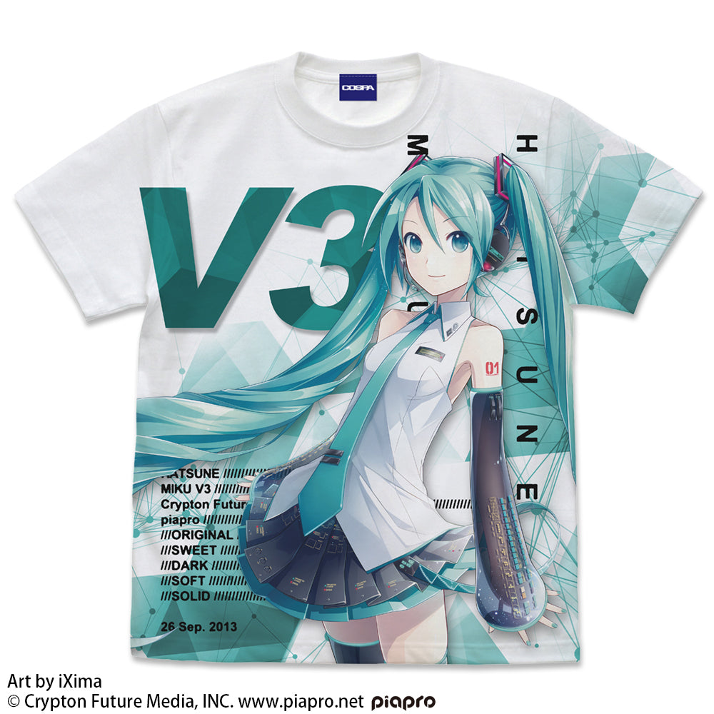 初音ミク V3 全圖 T恤 Ver.3.0