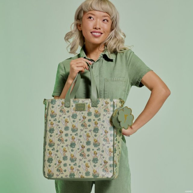 Loungefly 迪士尼奇妙仙子四葉草手提袋配散紙包