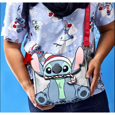 Loungefly Disney Stitch 迪士尼史迪仔聖誕造型斜孭袋/側背袋