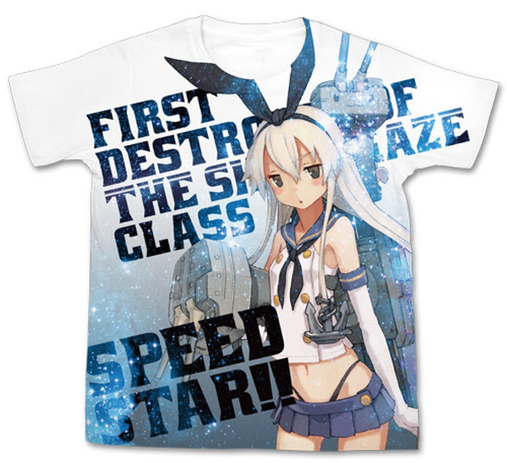 島風フルグラフィックTシャツ/WHITE-XL