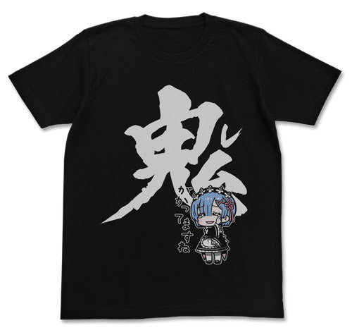 レム 鬼ってますT恤/黑