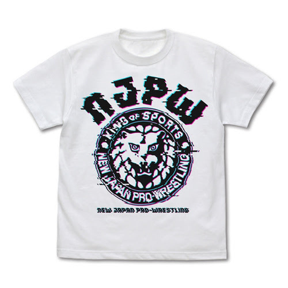 ライオンマーク Tシャツ グリッチVer./WHITE-L