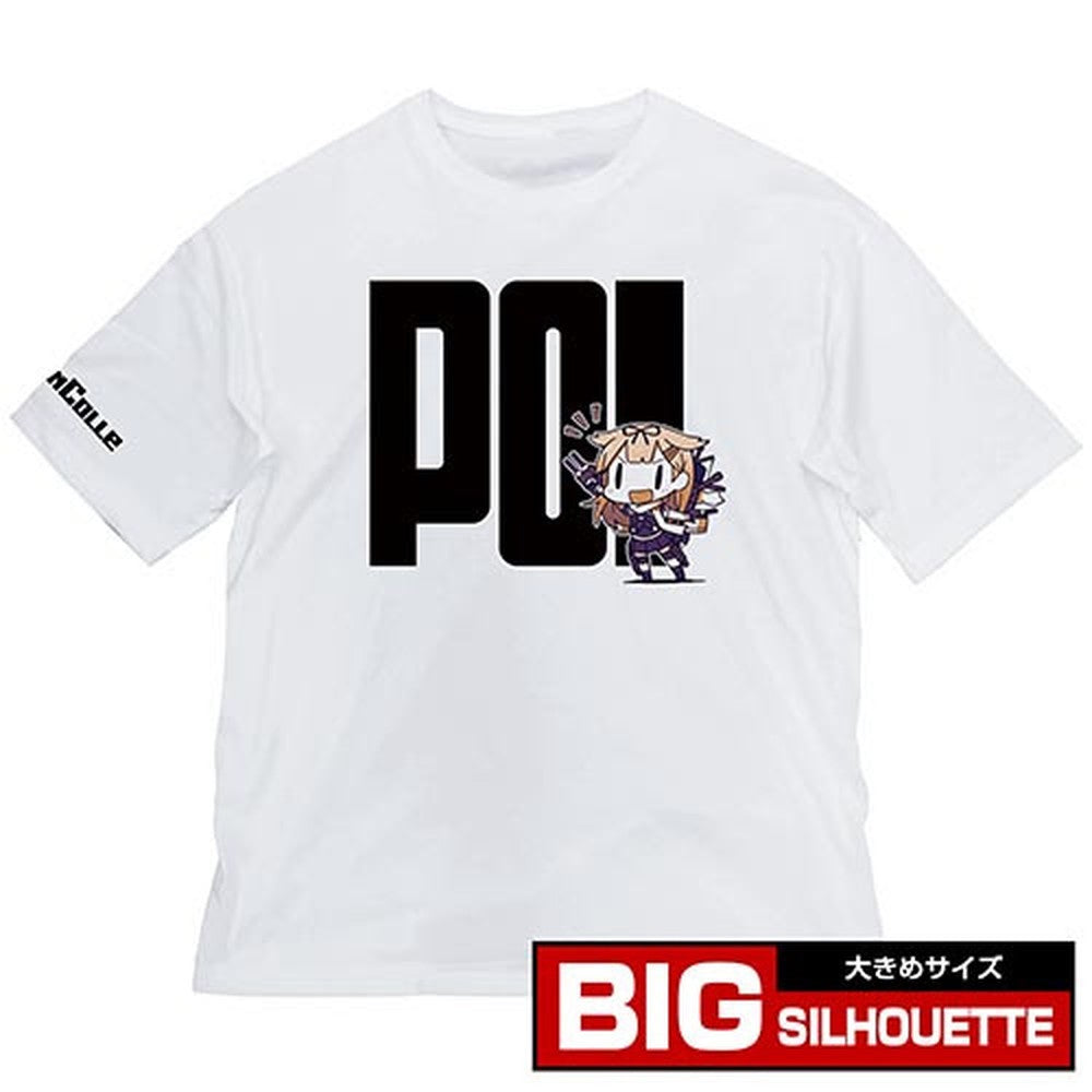 夕立っぽいビッグシルエットTシャツ/WHITE-XL