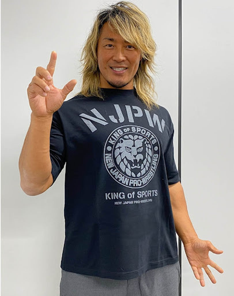 ライオンマーク ビッグシルエットTシャツ/BLACK-L