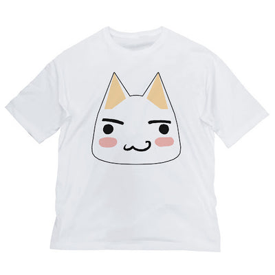 どこいっしょ Tororo フェイス 寬鬆版型 T恤/白