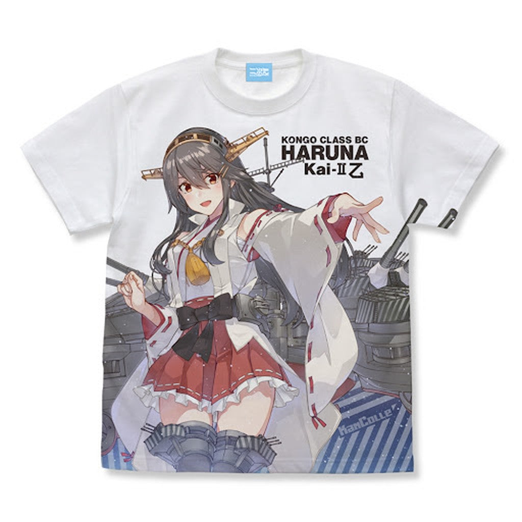 榛名改二乙 フルグラフィックTシャツ/WHITE-L