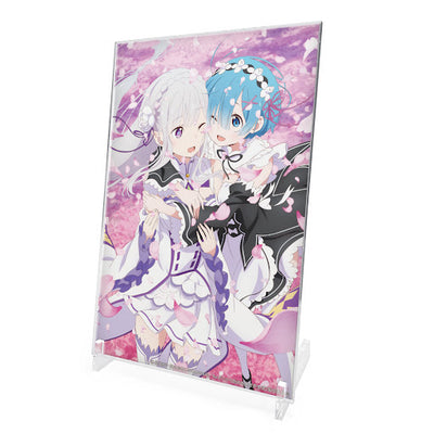愛蜜莉雅&レム 亞克力藝術立牌