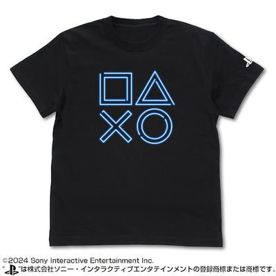 T恤 for PlayStation Shapes Neon Ver./黑