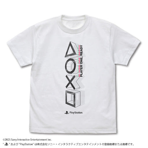 T恤 for PlayStation Shapes Logo Meta MeshVer./白