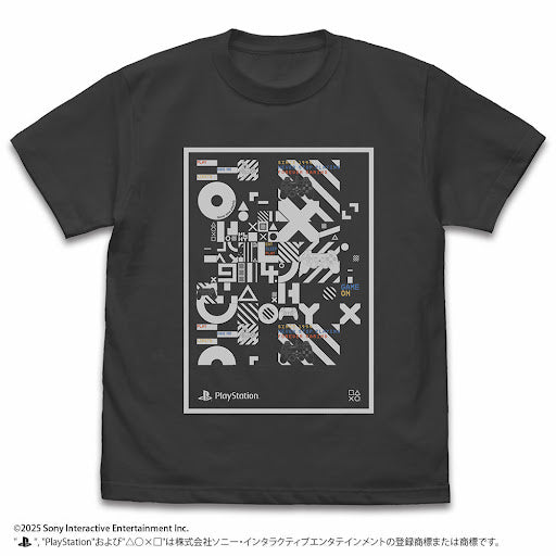 T恤 for PlayStation Typographic LifeformsVer./墨黑