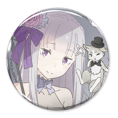 全新繪製 愛蜜莉雅&パック 65mm徽章 パーティードレスVer.