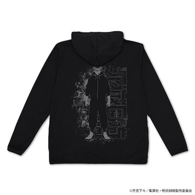 死滅回游 虎杖悠仁 薄身速乾連帽衛衣/黑