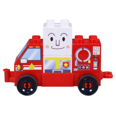 麵包超人車輛積木系列_方包超人與消防車