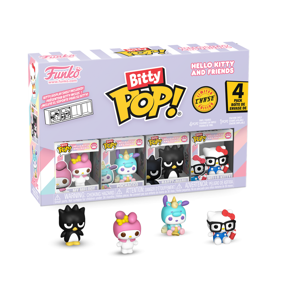 [Bitty POP][SANRIO]《Sanrio》4件套裝 (D set)
