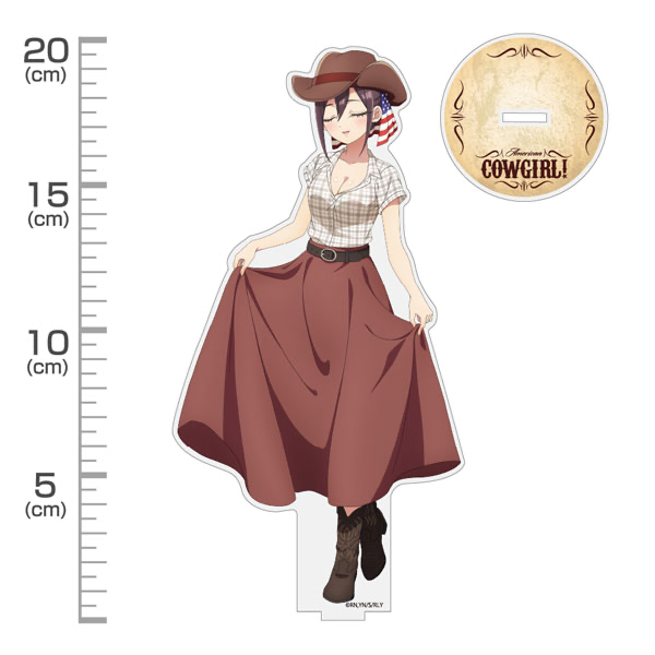 全新繪製 銘戸芽衣 亞克力立牌（大） カウガールVer.