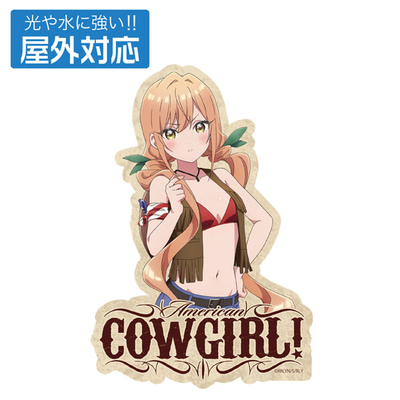 全新繪製 院田唐音 戶外用貼紙 カウガールVer.