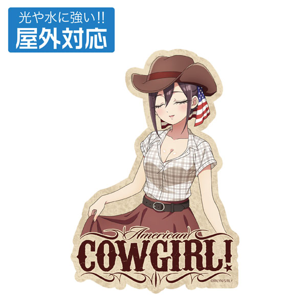 全新繪製 銘戸芽衣 戶外用貼紙 カウガールVer.