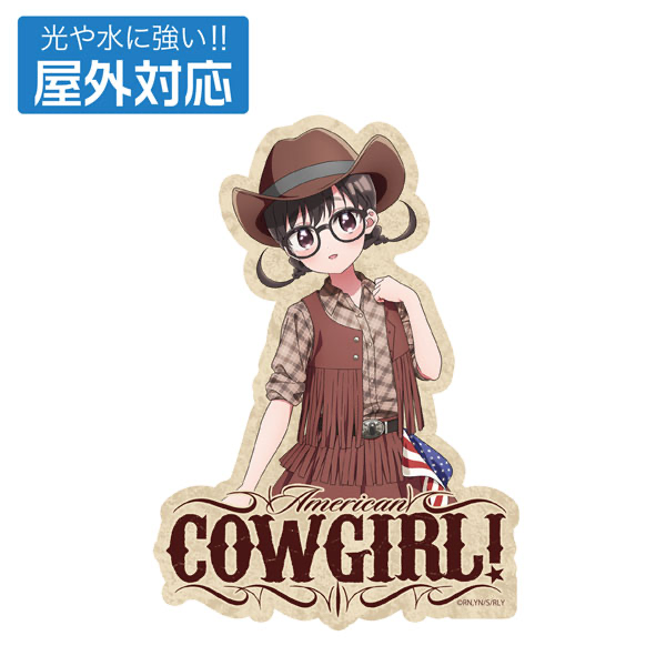 全新繪製 伊院知与 戶外用貼紙 カウガールVer.
