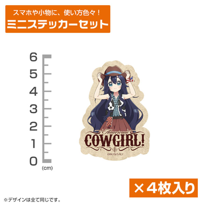 全新繪製 好本 靜 迷你貼紙套裝 カウガールVer.