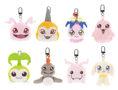 數碼暴龍大冒險：迷你 Chibi 毛公仔吉祥物（原盒）