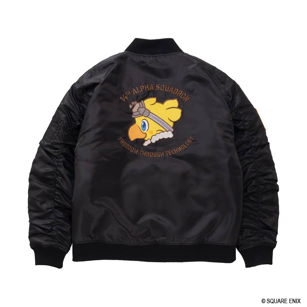 FINAL FANTASY XIV Bomber Jacket ALPHA SQUADRON